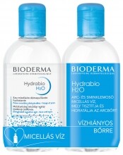 BIODERMA Hydrabio H2O arc- és sminklemosó DUOPACK 2x250 ml - Micellafesztivál